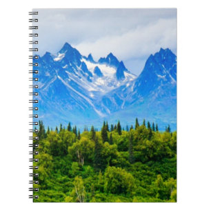 Majestic Alaska Mountains Notebook