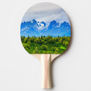Majestic Alaska Mountains Ping Pong Paddle
