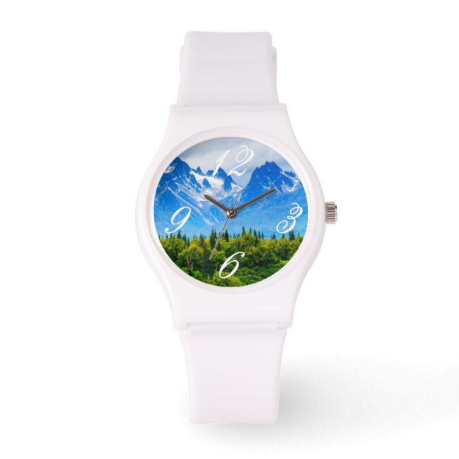 Majestic Alaska Mountains Watch (Front)