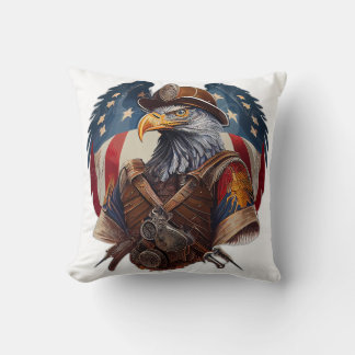 Majestic American Eagle – Patriotic Wildlife Art  Cushion