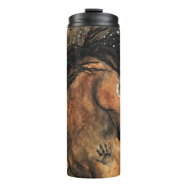 Majestic Ancestors Spirit Horse by Bihrle Thermal Tumbler (Front)