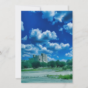 Majestic Ancient Castle of Fujairah UAE Holiday Card