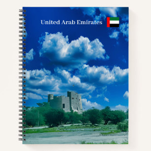 Majestic Ancient Castle of Fujairah UAE Notebook