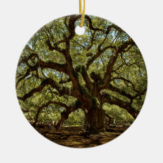Majestic Angel Oak Ceramic Tree Decoration