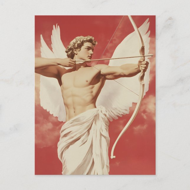 Majestic Angelic Archer - A Symbol of Love and Pas Postcard (Front)