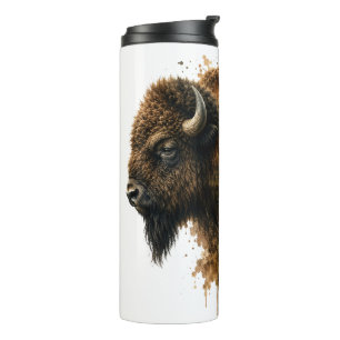 Majestic Animals Double Exposure Thermal Tumbler