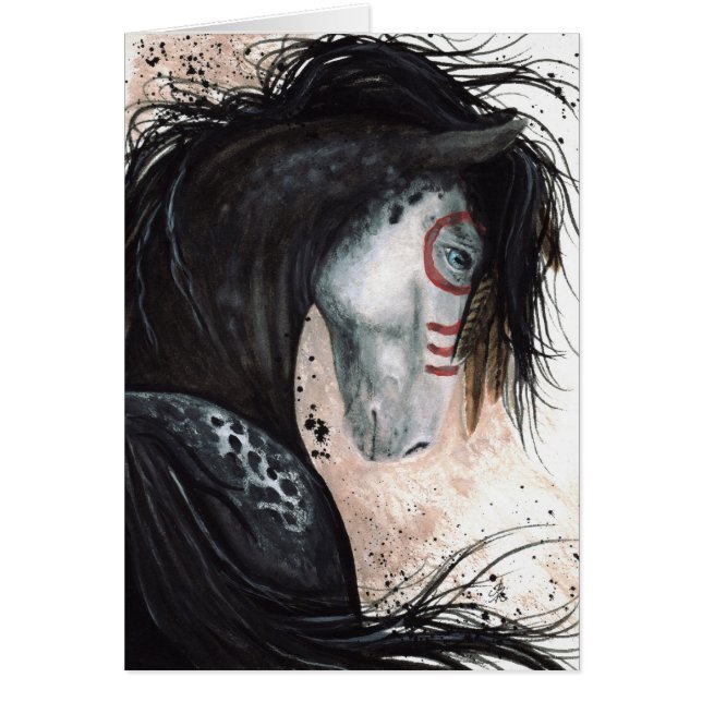 Majestic Appalossa Horse by BiHrLe Card (Front)