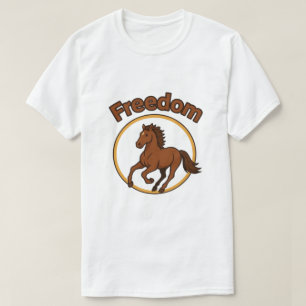 **Majestic Arabian Horse in the Golden Desert** T-Shirt