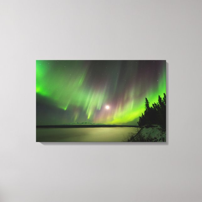 Majestic Aurora Canvas Print (Front)