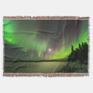 Majestic Aurora Throw Blanket