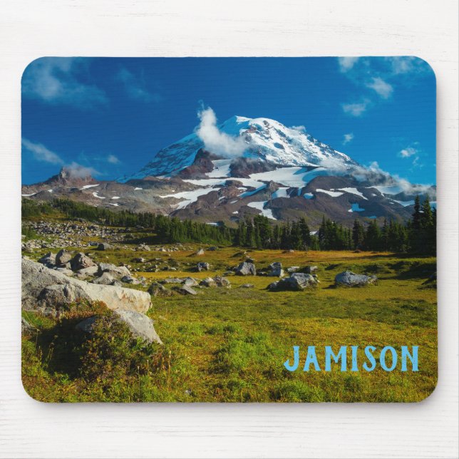 Majestic Autumn Rainier Mouse Mat (Front)