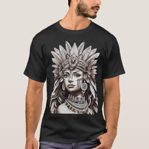 Majestic Aztec Queen T-Shirt
