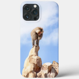 Majestic Baboon on Mountain Peak iPhone 13 Pro Max Case