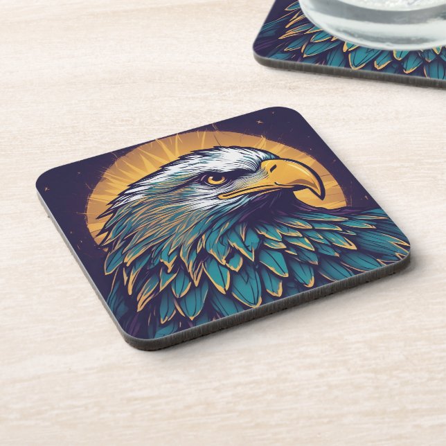 Majestic Bald Eagle Coaster (Left Side)