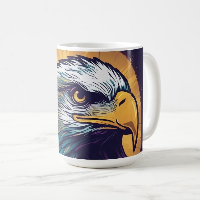 Majestic Bald Eagle Coffee Mug (Front Right)
