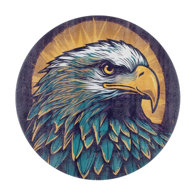 Majestic Bald Eagle Cutting Board (Front)