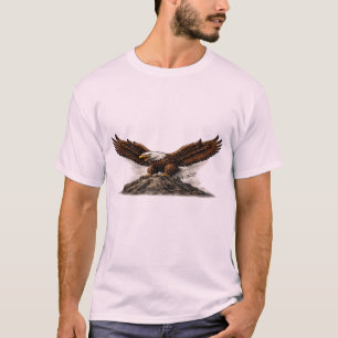 Majestic Bald Eagle on Rock Graphic T-Shirt