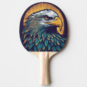 Majestic Bald Eagle Ping Pong Paddle