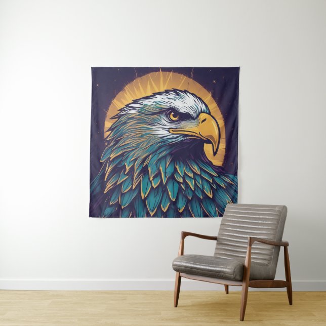 Majestic Bald Eagle Tapestry (In Situ)