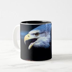 Majestic Bald Eagle Two-Tone Coffee Mug
