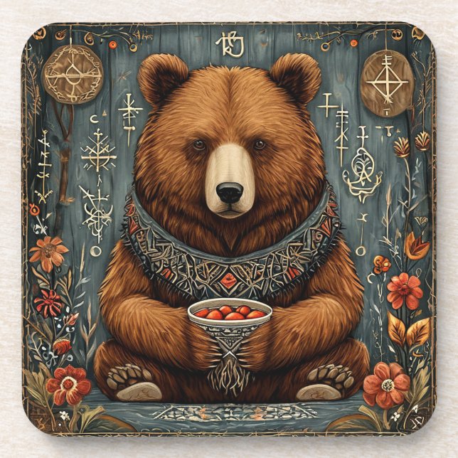 Majestic bear coaster (Front)