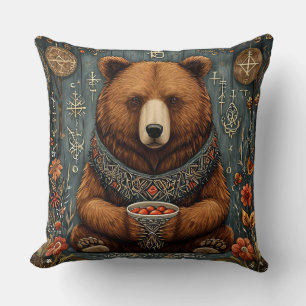 Majestic bear cushion