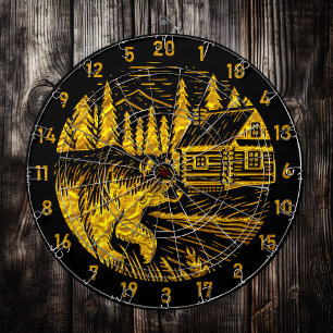 Majestic Bear-Themed Game Accessory Dartboard