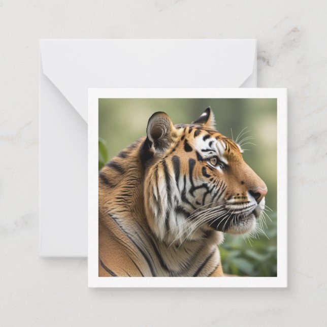 Majestic Big Cat Wildlife Picture Tiger Card (Front)