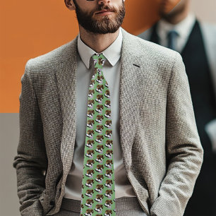 Majestic Bighorn Brown Sheep Ram Green Mountains Tie