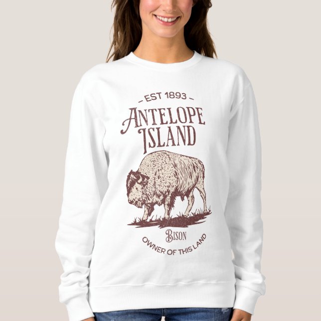 Majestic Bison Sketch Sweatshirt (Front)