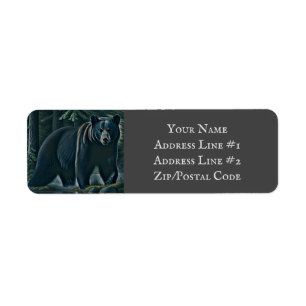 Majestic Black Bear Of The North Woods