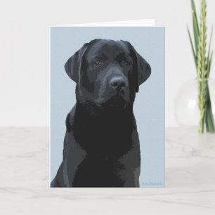 Majestic Black Labrador Card