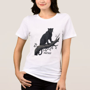 Majestic Black Panther Forest Tee