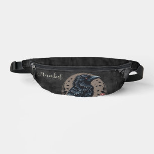 Majestic black raven  bum bags