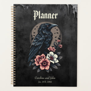 Majestic black raven planner