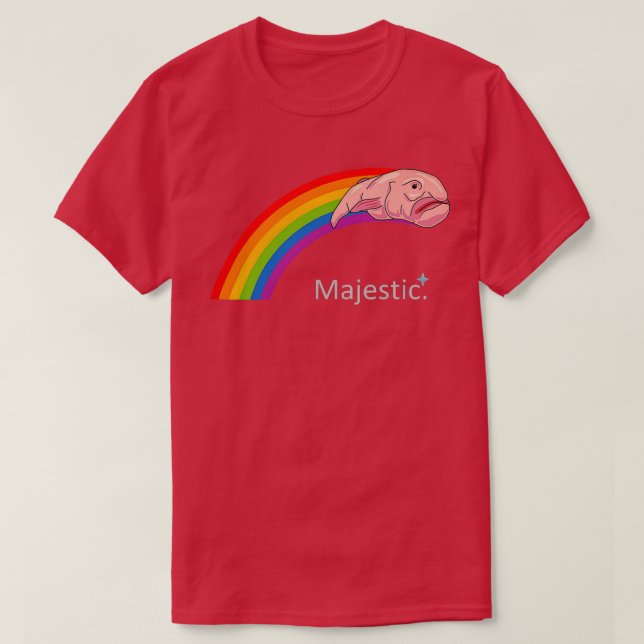 Majestic Blobfish T-Shirt (Design Front)