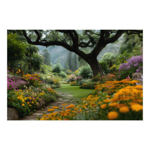 Majestic Blossom Canopy Garden Path Photo Print