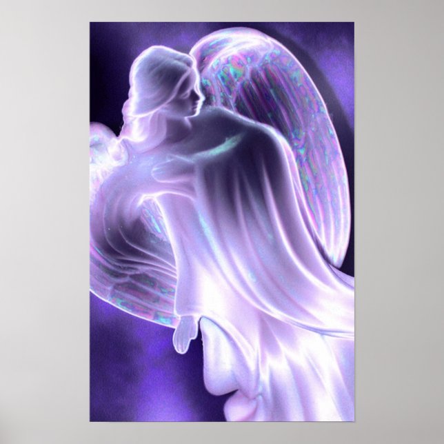 Majestic Blue Angel Poster (Front)