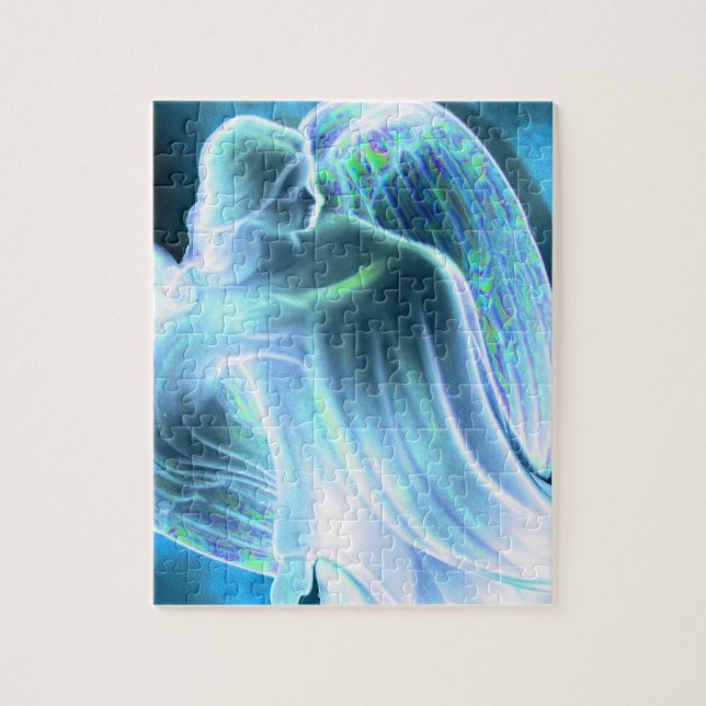 Majestic Blue Angel Puzzle (Vertical)