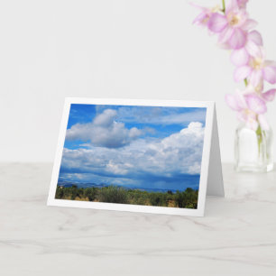 Majestic Blue Sky Landscape Card