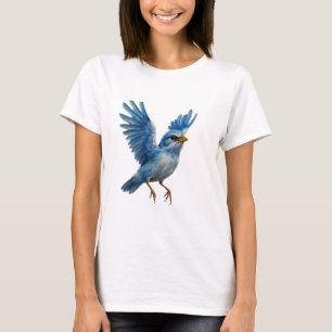 Majestic Bluebird in Flight T-Shirt