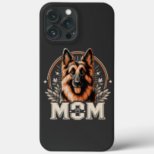 Majestic Bond: Gee Vaucher German Shepherd Dog Mum iPhone 13 Pro Max Case
