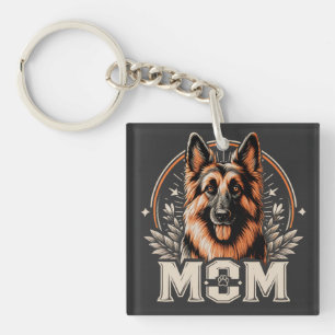 Majestic Bond: Gee Vaucher German Shepherd Dog Mum Key Ring