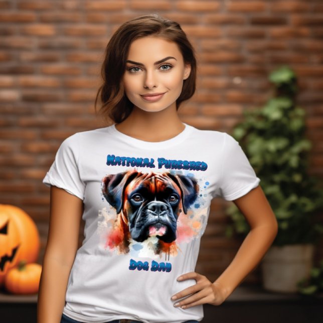 Majestic Boxer Dog Honours Purebred Day T-Shirt (Creator Uploaded)