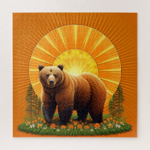 Majestic Brown Bear Jigsaw Puzzle