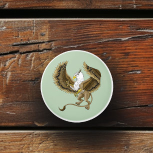Majestic Brown Fantasy Griffin Mythical Gryphon Ceramic Knob