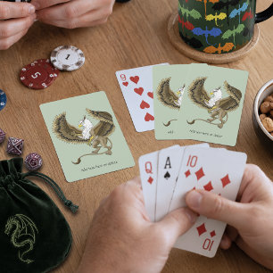 Majestic Brown Fantasy Griffin Mythical Gryphon Playing Cards