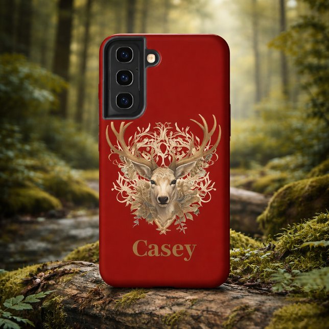 Majestic Buck - Custom Name Samsung Galaxy S22 Case (Creator Uploaded)