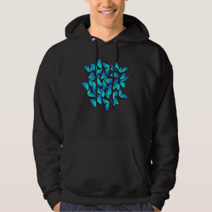 Majestic Butterfly Blue Butterflies Morpho 1 Hoodie