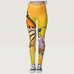 Majestic Butterfly Close Up Design Leggings